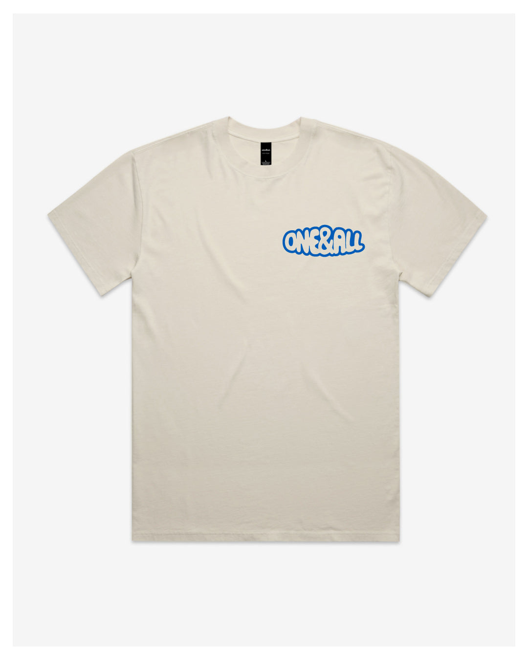 ONE SAVIOR Blue Bubble Letter T shirt