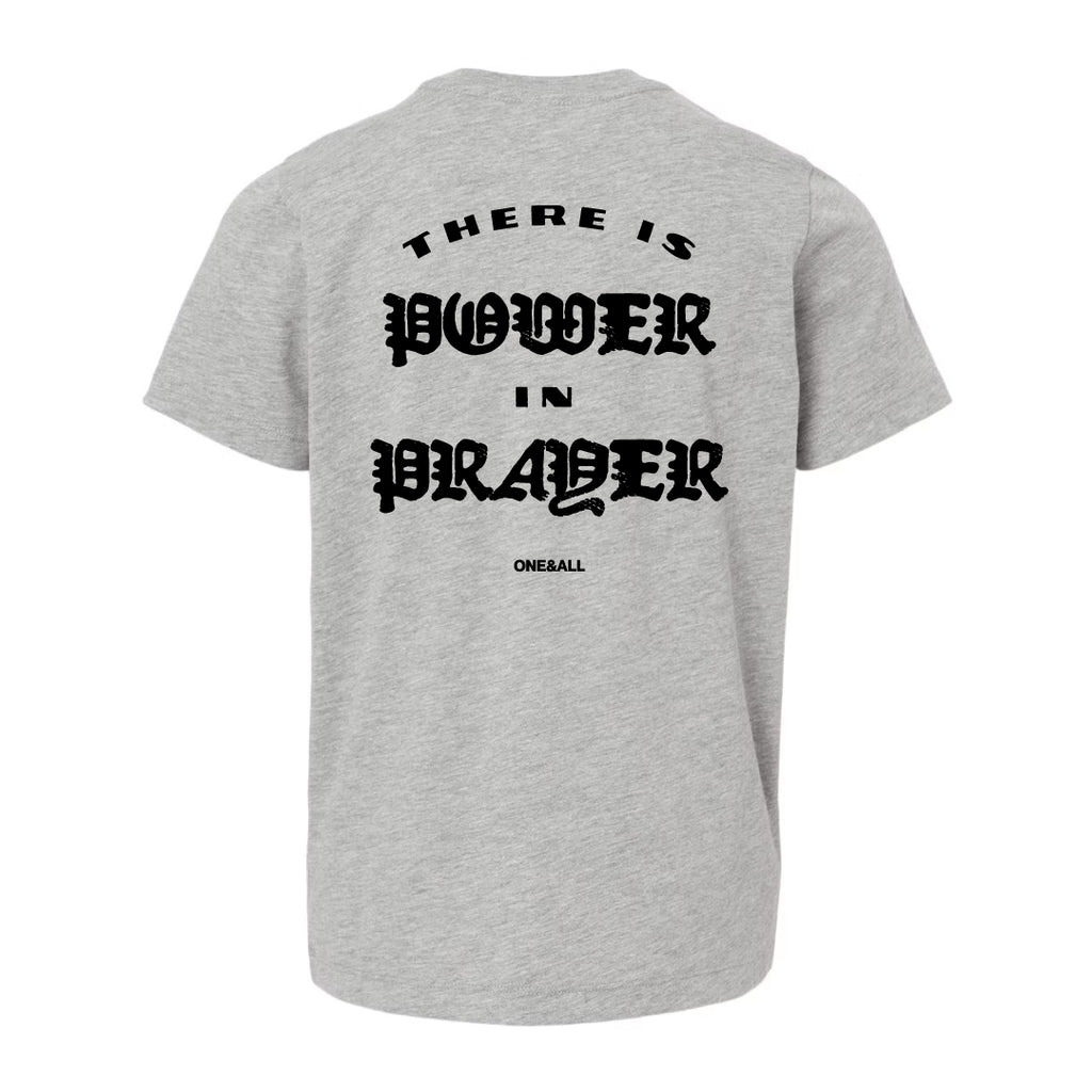 Power in Prayer T-Shirt, Gray