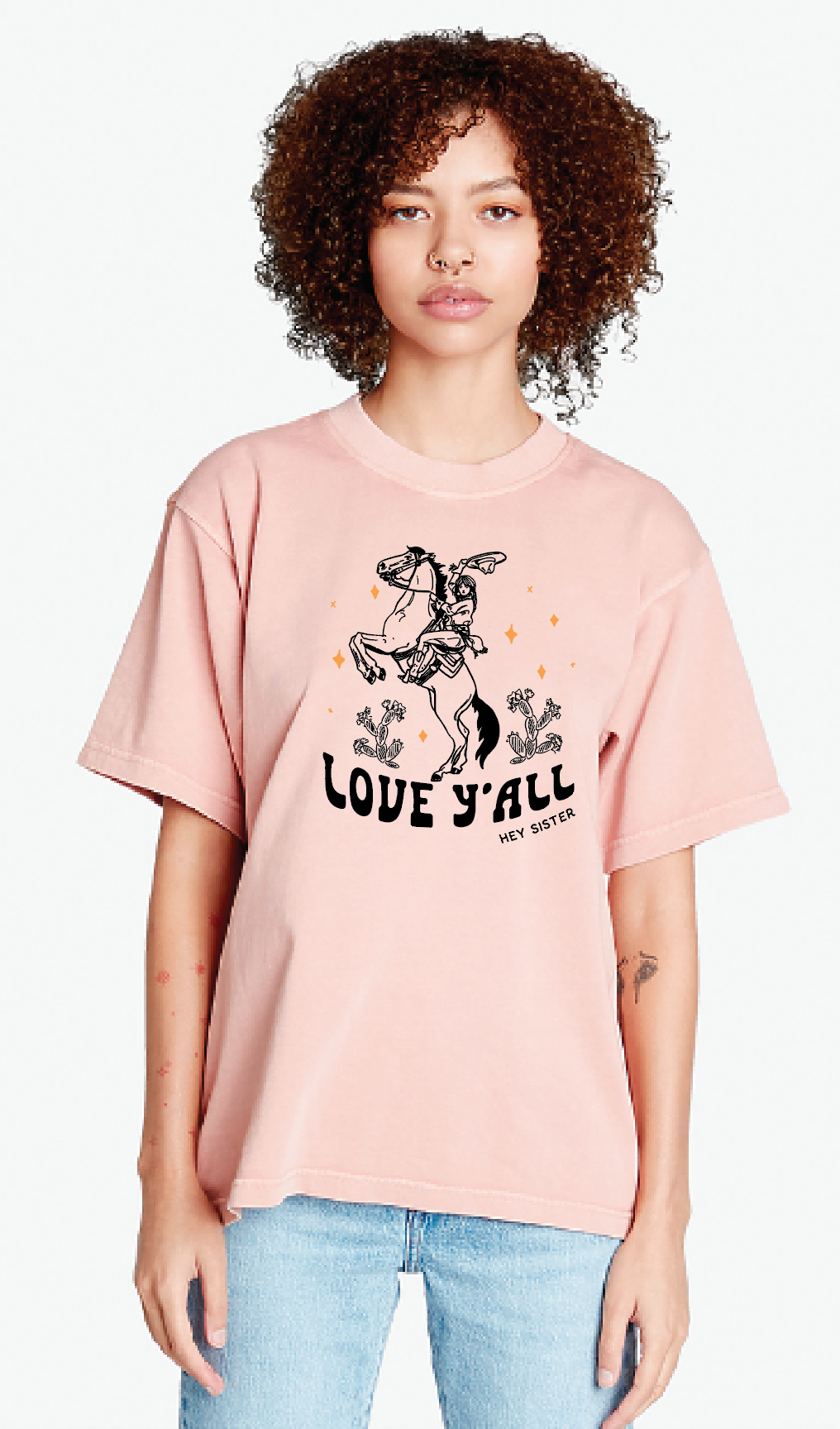 Hey Sister 2023 Love Y'all T-Shirt - Salmon