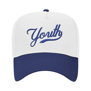 Youth SnapBack Hat - Blue/White