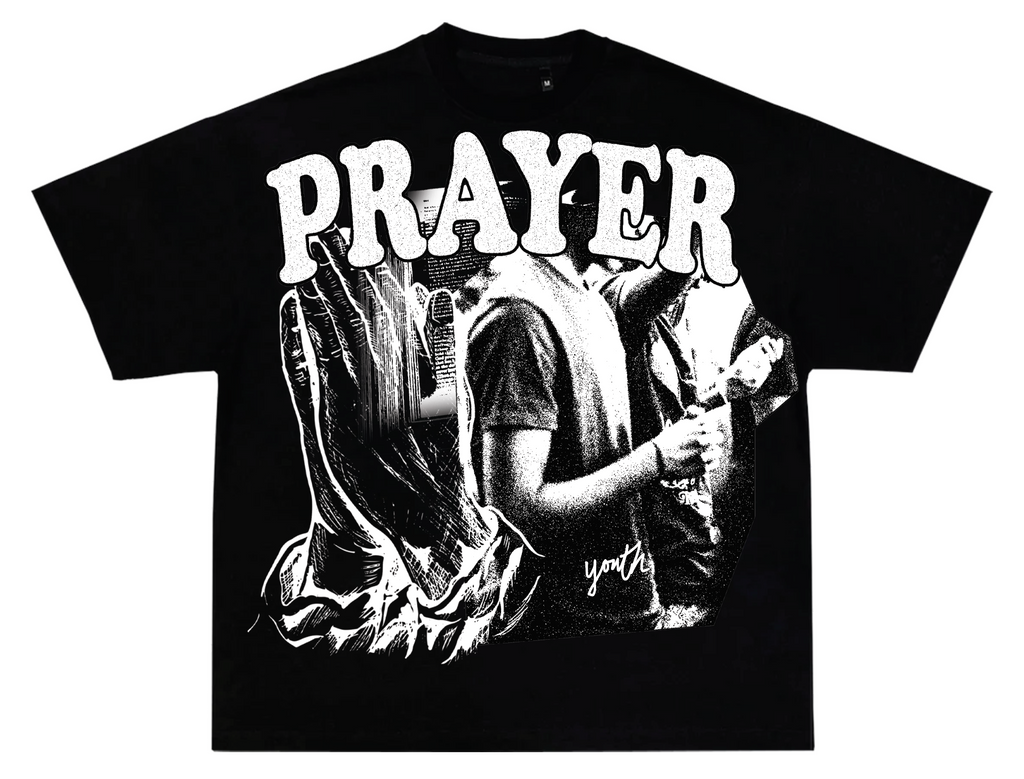 Youth Black Prayer T-Shirt