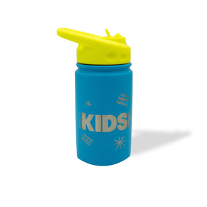 KIDS Flask w/ Straw Lid (BLUE)