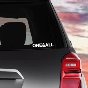 ONE&ALL Decal